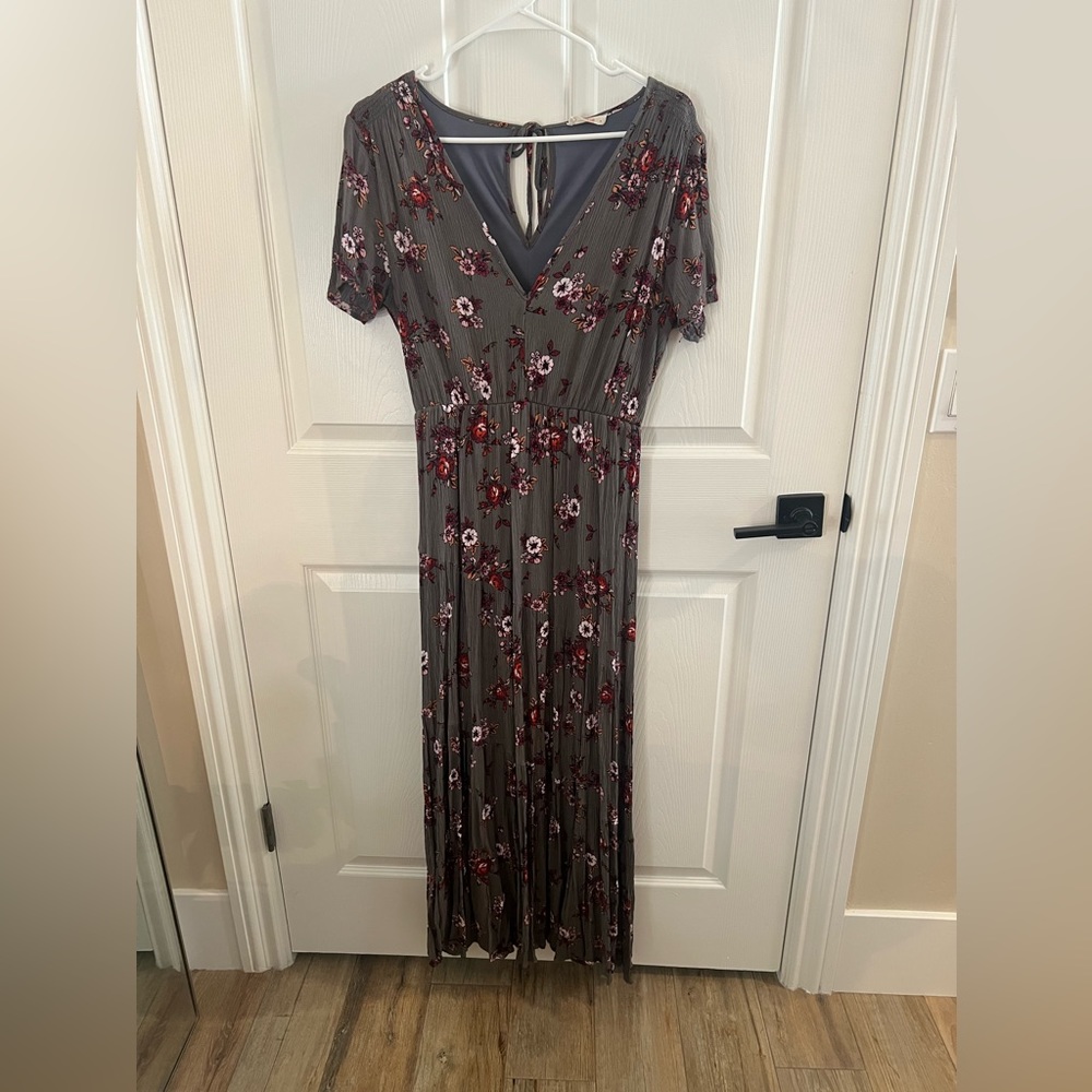 Dark grey maxi dress size medium